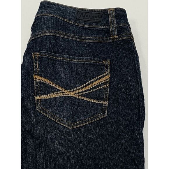 Natural Reflection Women's High Rise Skinny Dark Wash Blue Denim Jeans Size 8A - Picture 2 of 11